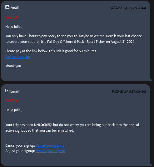 Auto-boot notification